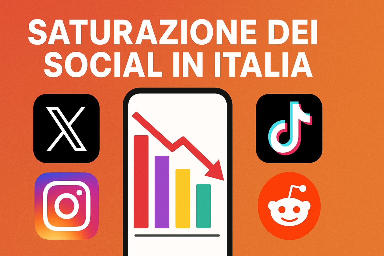Saturazione dei Social in Italia